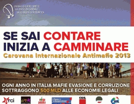 3 Aprile: la Carovana Internazionale Antimafie fa tappa nel paese madonita