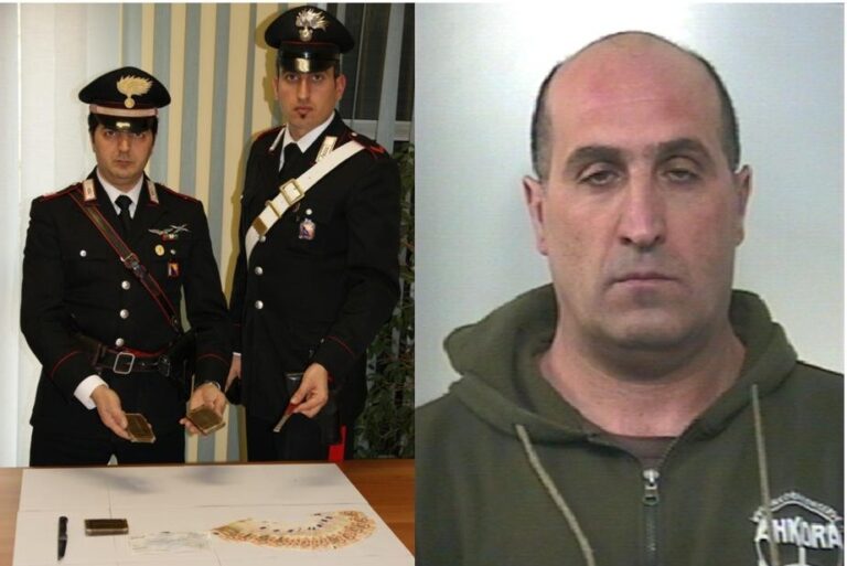Rientra da Palermo con 300 grammi di hashish, arrestato dai carabinieri