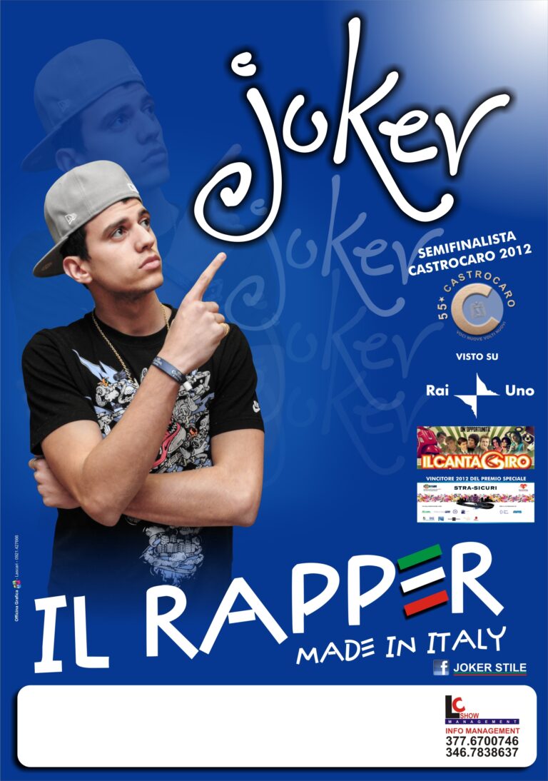 Il Rapper  Joker alla GMG and Friends per il Papa