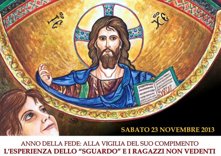 L’esperienza dello “sguardo” e i ragazzi non vedenti. Incontro a Cefalù sabato 23 novembre