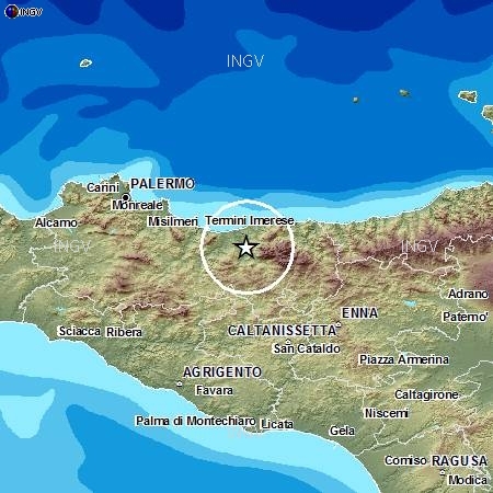 Scossa di terremoto di magnitudo 2 stamattina nelle Madonie