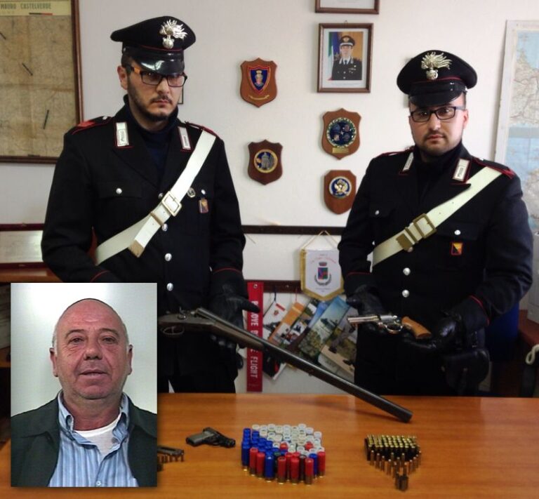 Deteneva armi clandestine in campagna. 53enne arrestato dai Carabinieri