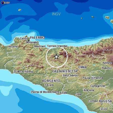 Scossa di terremoto sulle Madonie