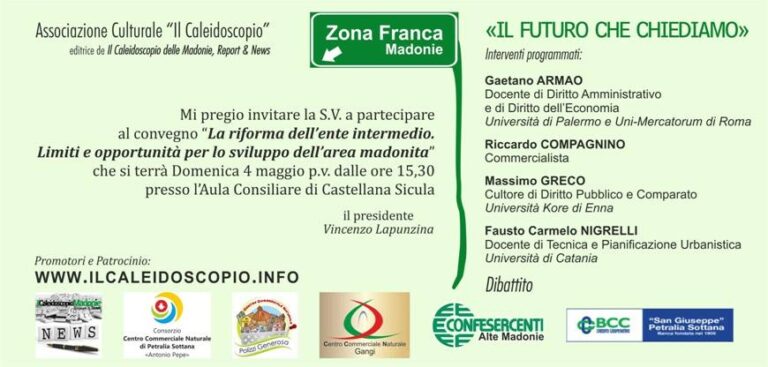 «Il futuro che vogliamo» convegno sulla possibilità di istituire la “Zona Franca Madonie”