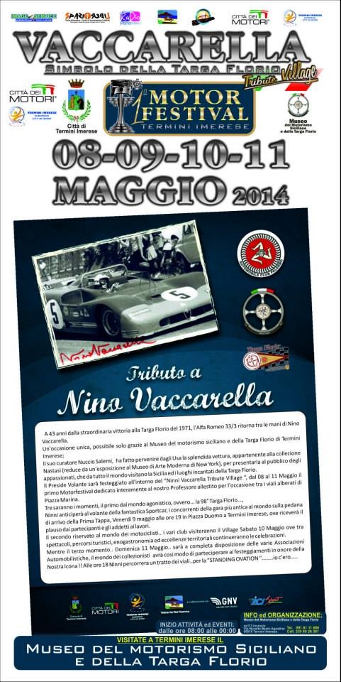 Motor Festival Termini Imerese. Tributo a Nino Vaccarella