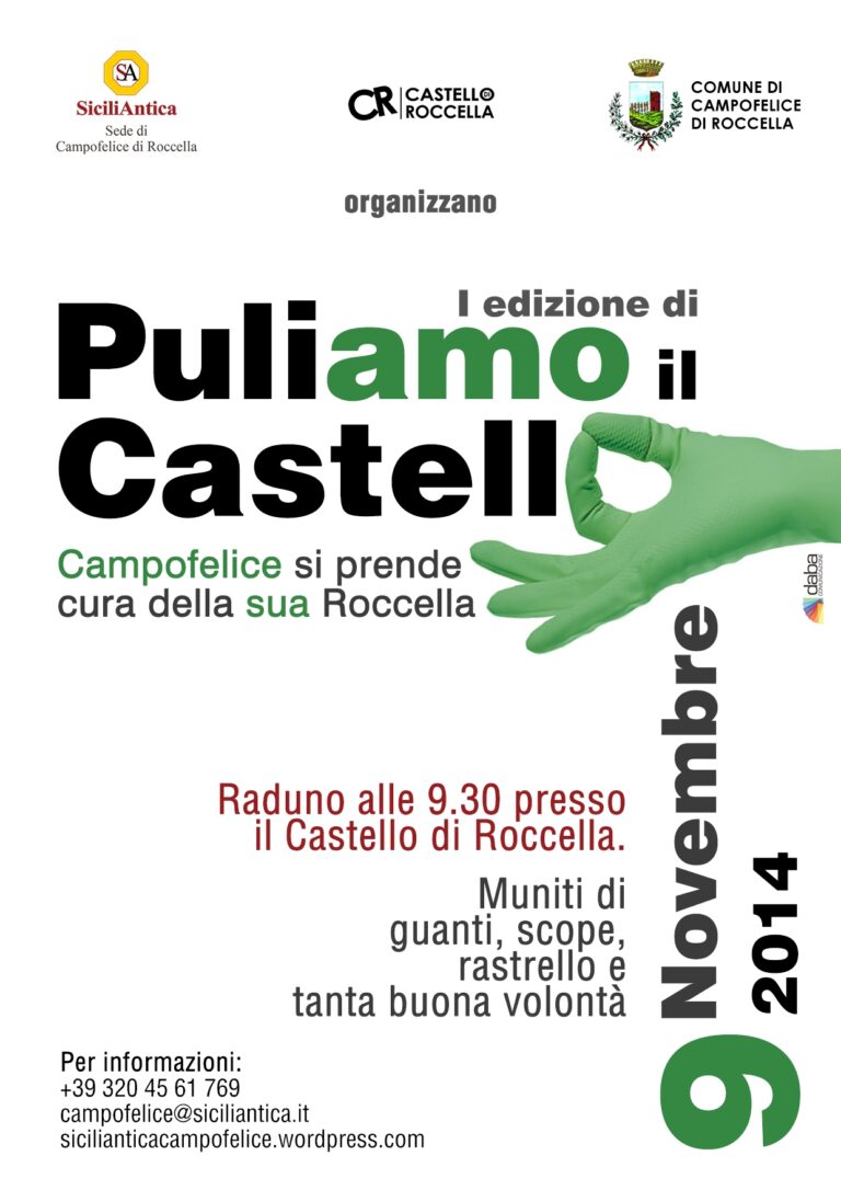SiciliAntica lancia l’iniziativa “Puliamo il Castello”