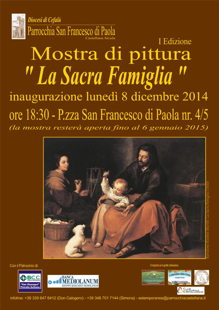 A Castellana Sicula l’estemporanea di pittura “La Sacra Famiglia”