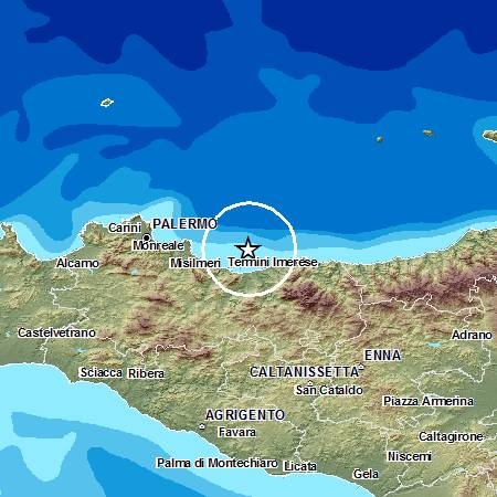 Terremoto in mare al largo di Termini Imerese