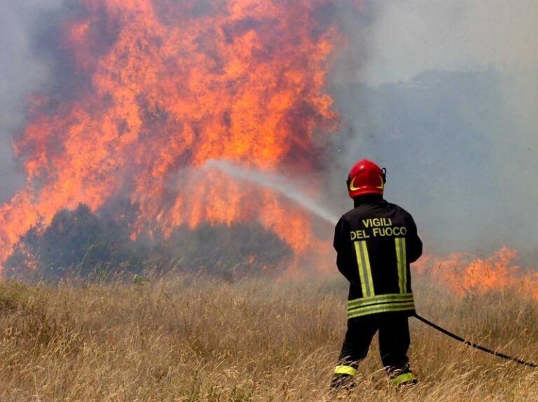 Dà fuoco alle sterpaglie e provoca un incendio devastante. Arrestato dai Carabinieri