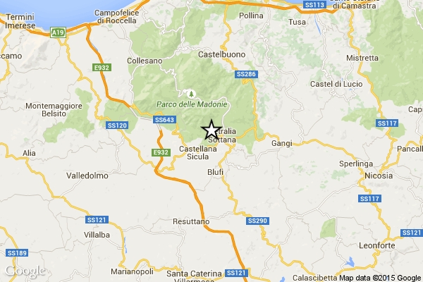Tremano le Madonie. Tre scosse di terremoto in 10 minuti