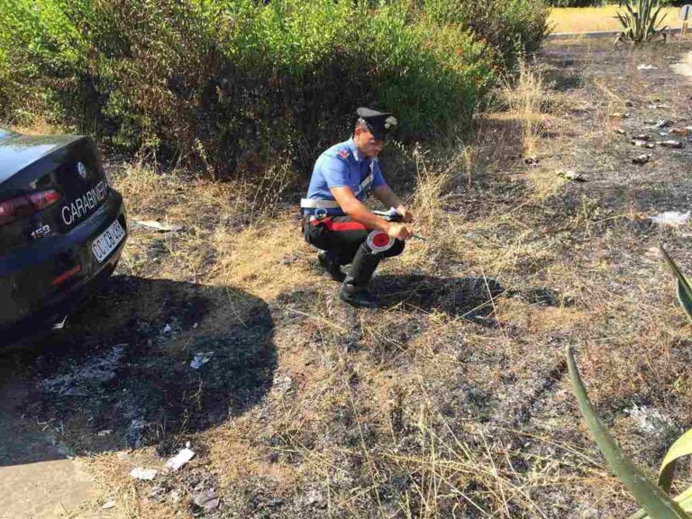 Piromane arrestato dai carabinieri