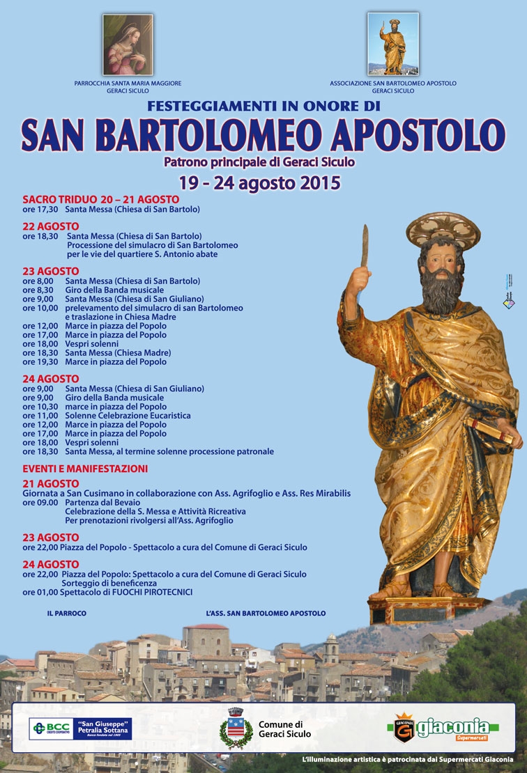 Al via i festeggiamenti in onore di san Bartolomeo