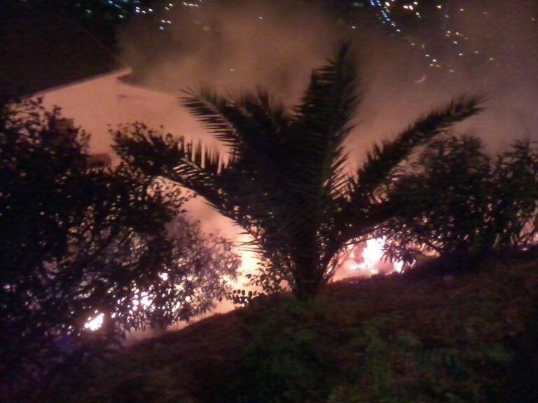Il video dell’incendio durante i fuochi pirotecnici di S.Rosalia