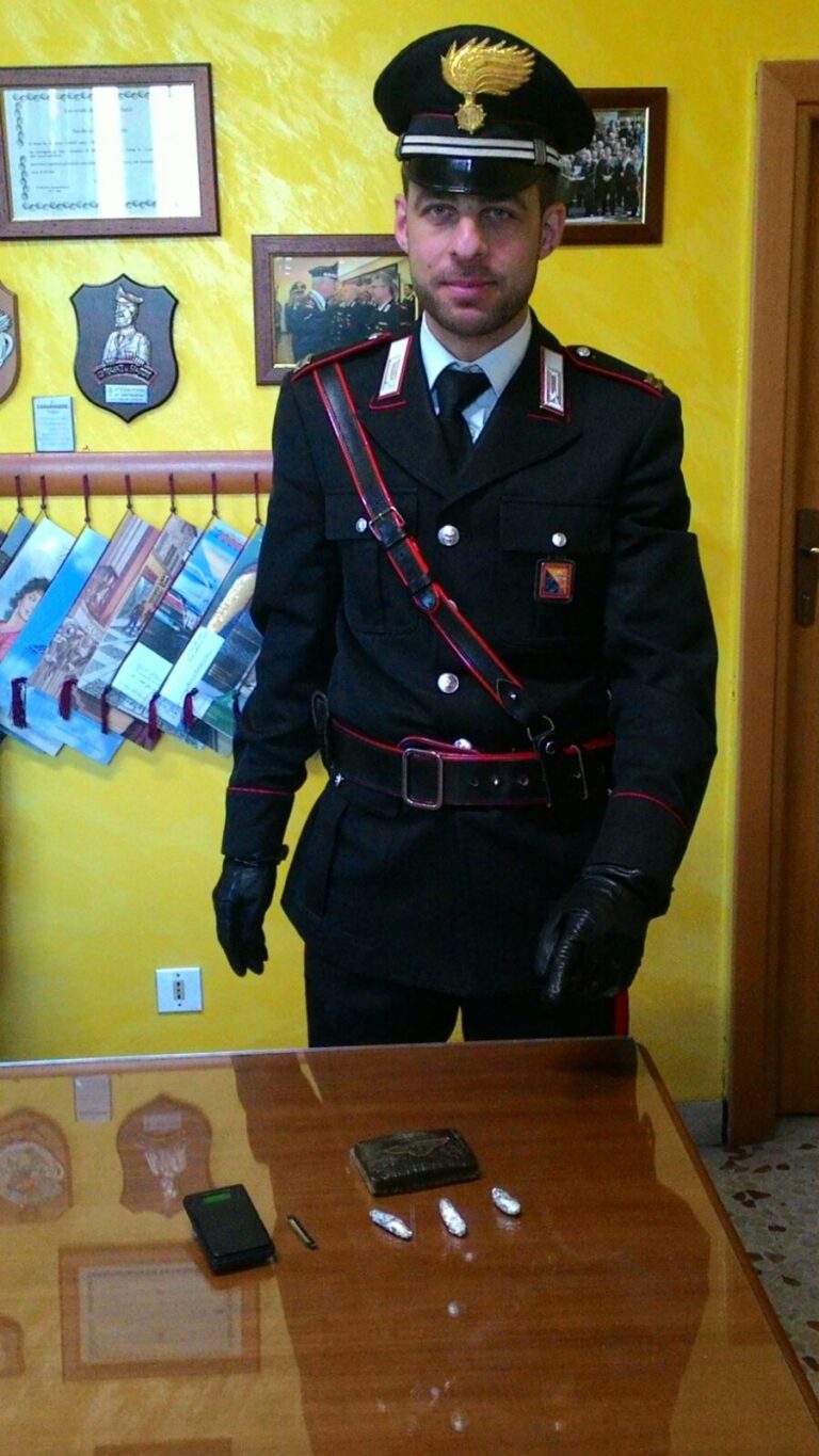 Residente a Collesano fermato con 100 grammi di hashish. Arrestato