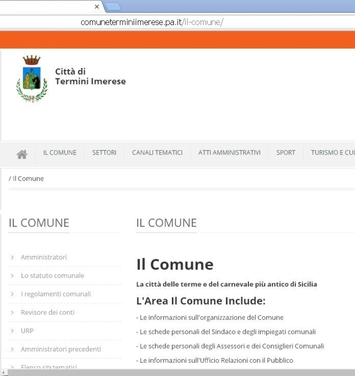 Nel nuovo sito del Comune vengono elencate le associazioni termitane. Ma solo quelle “amiche” del Sindaco. Chi lo critica non c’è