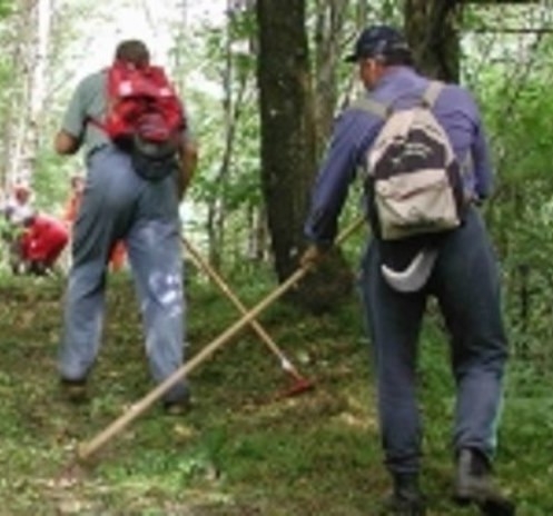 DITELO A ESPERO. In attesa del servizio antincendio gli operai forestali restano inattivi