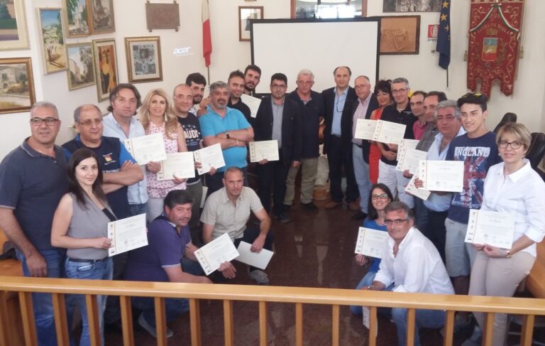 Consegnati gli attestati del “Progetto Ustica”.  Idonei 21 “first responder”