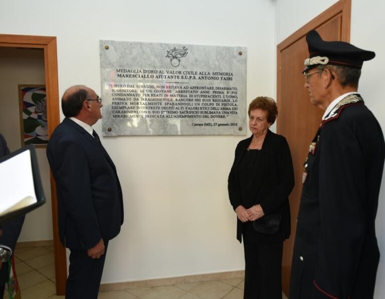 E’ stata intitolata al maresciallo Antonio Taibi la Stazione dei Carabinieri di Baucina