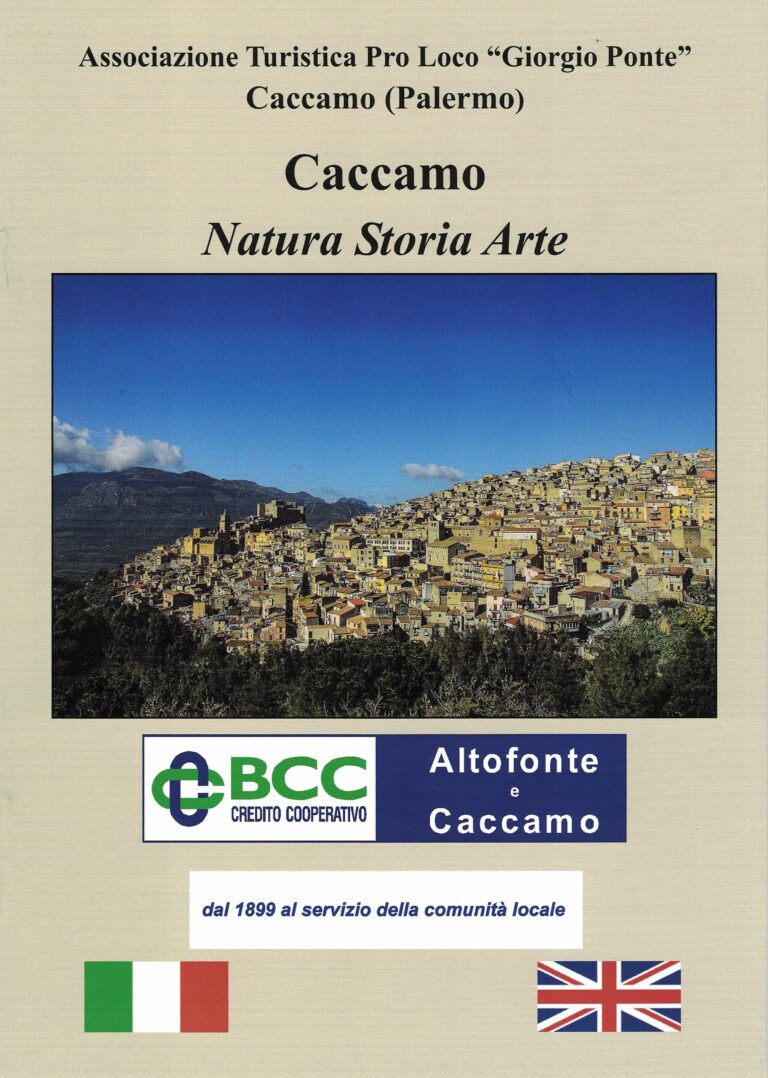 Un opuscolo in lingua italiana e inglese per far conoscere il patrimonio di Caccamo realizzato dalla Pro Loco