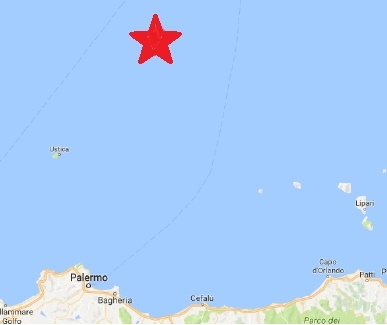 Fortissima scossa di terremoto di magnitudo 5.7 a largo del mar Tirreno sopra Ustica e Alicudi