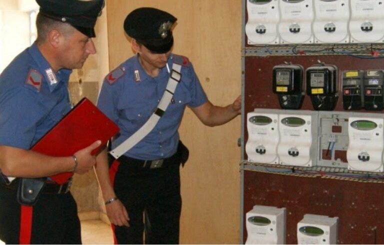 In nove mesi arrestati o denunciati dai Carabinieri in tutta la provincia 242 persone per furto di energia elettrica