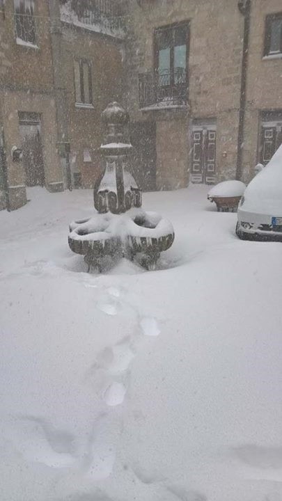 Continua a nevicare nelle Madonie e nel termitano. Temperature al di sotto dello zero