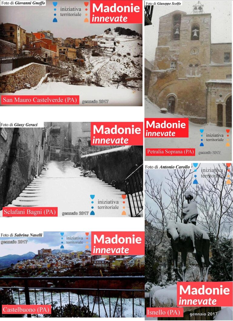 Neve in Sicilia: l’Associazione Iniziativa Territoriale si mobilita per fotografare i borghi delle Madonie