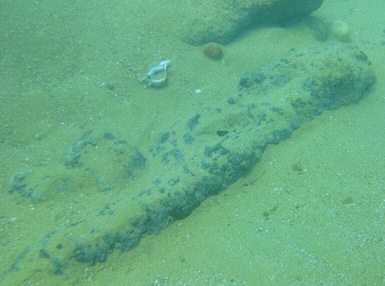 Da tecnici della Soprintendenza e volontari: rinvenuto in mare un cannone medievale