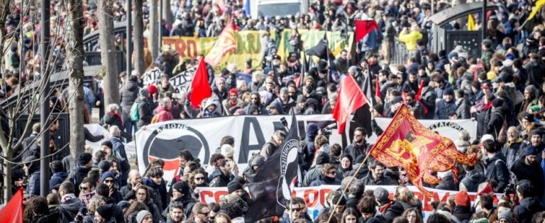 A Macerata pacifico corteo antifascista