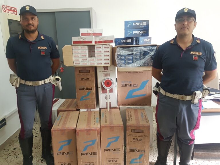 Sequestrati 140 chili di sigarette di contrabbando: valore cinquantamila euro. Arrestato un 32enne