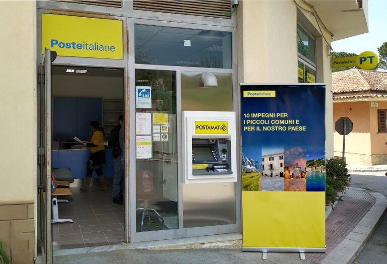 Poste Italiane, installato a Scillato il primo sportello automatico ATM Postamat