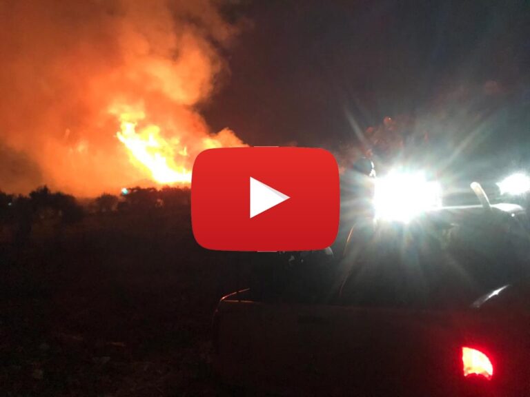 Sciara: vasto incendio ai piedi del Monte San Calogero – VIDEO IN ESCLUSIVA