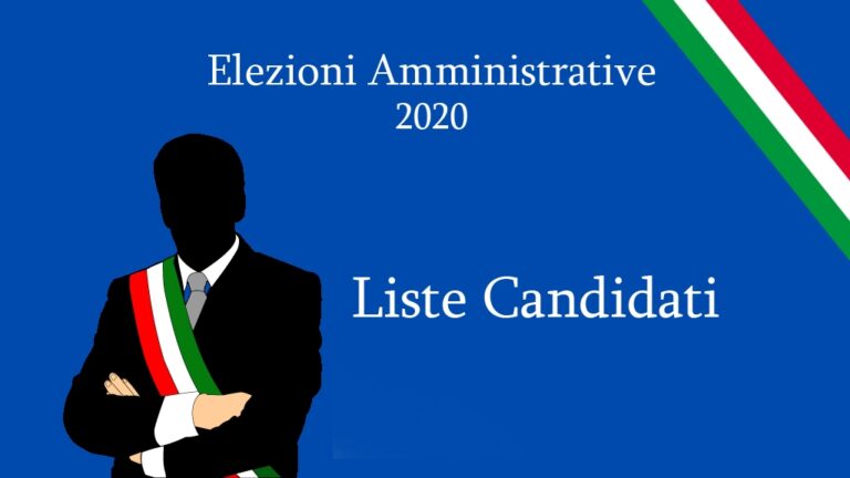 Comprensorio: Elezioni Amministrative 4 – 5 ottobre 2020, le liste comune per comune