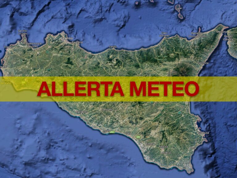Allerta Meteo: in Sicilia temporali, locali grandinate e forti raffiche di vento