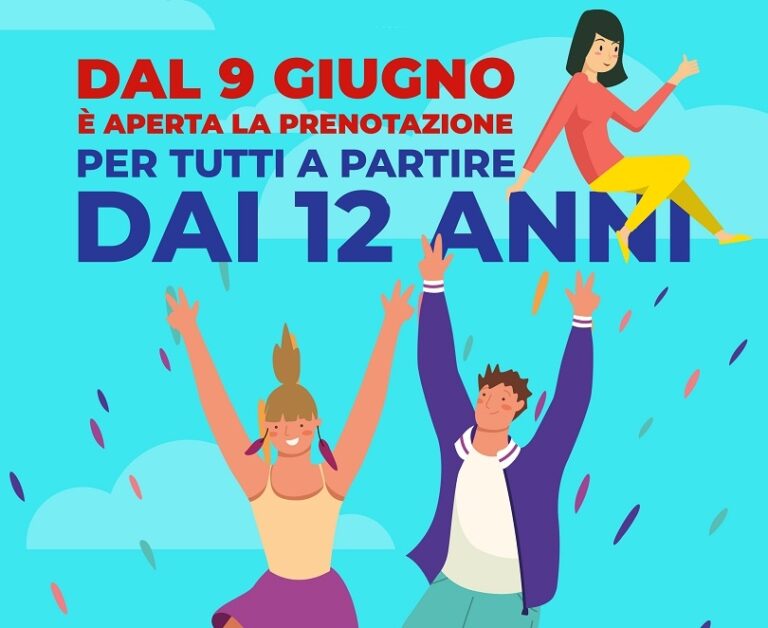 Vaccini: da oggi in Sicilia le prenotazioni anche per gli over 12