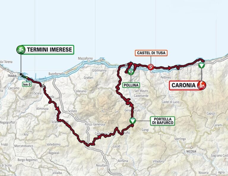 Parte da Termini Imerese terza tappa del “Giro di Sicilia”. Ecco le strade cittadine interessate alla manifestazione