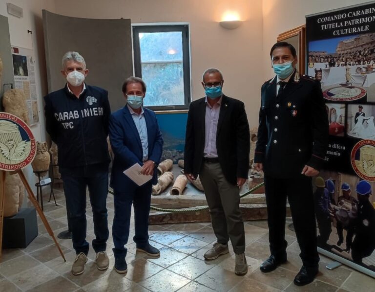 Restituiti al Parco Archeologico di Himera, Solunto e Monte Jato reperti archeologici rinvenuti dai Carabinieri sul web