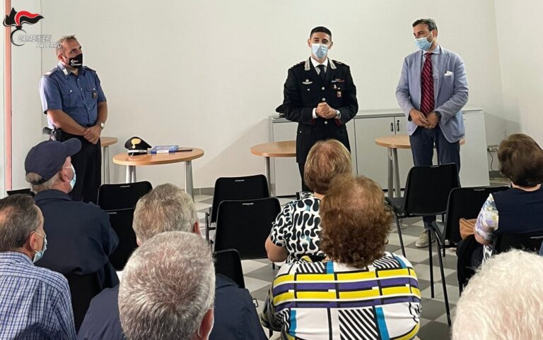 L’Arma dei Carabinieri organizza un corso “antitruffa” per anziani, persone sole e fasce deboli