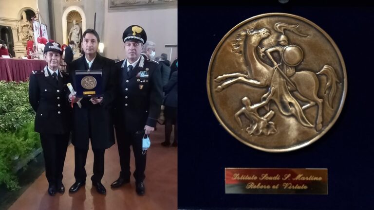 Salvò quattro bambini da un incendio, l’isnellese Nunzio Mogavero premiato a Firenze con il prestigioso “Scudo di San Martino”