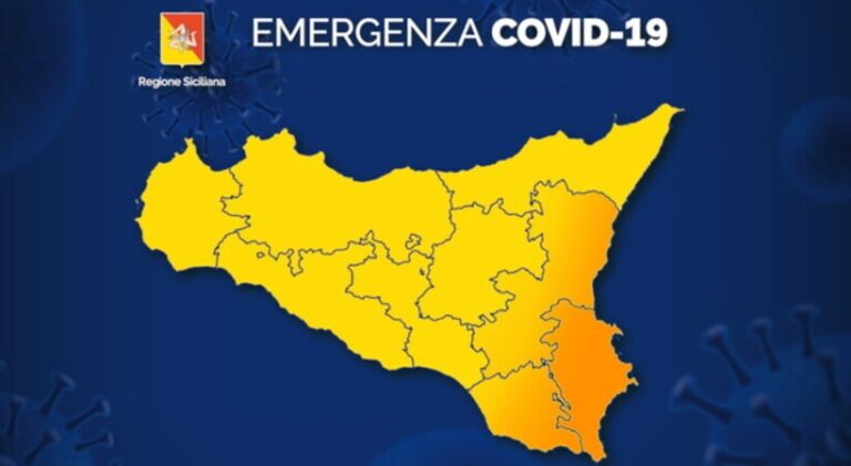 Covid. Un terzo dei paesi della Sicilia in “Zona arancione” cambiano colore altri 92 Comuni: nessuno nella provincia di Palermo