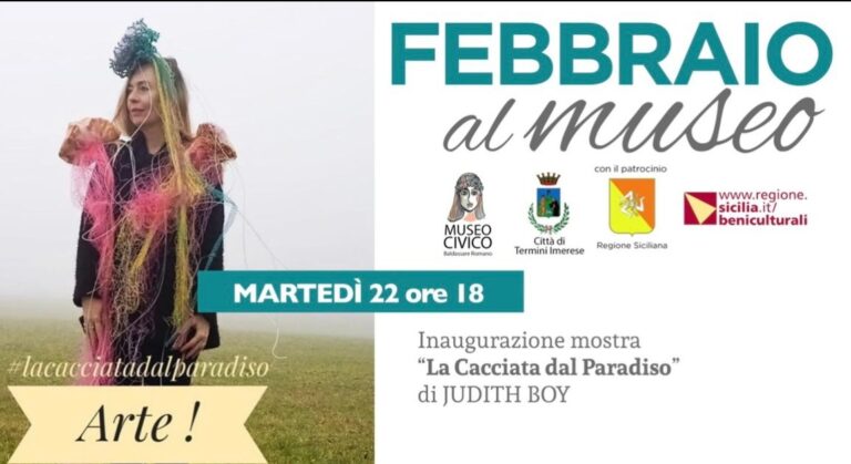 Termini Imerese, al Museo Civico si inaugura la mostra dal titolo: “La cacciata dal paradiso” di Judith Boy