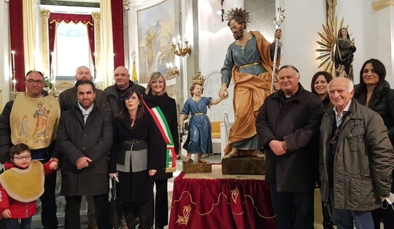 Altra opera dello scultore Gangitano Filippo Quattrocchi ritorna all’antico splendore