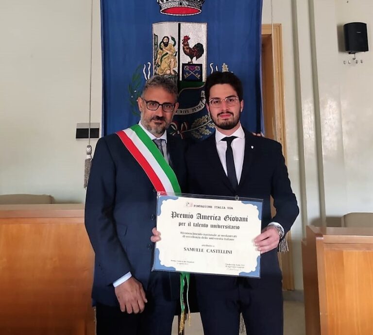 Bompietro, a Samuele Castellini il premio America Giovani per il talento universitario