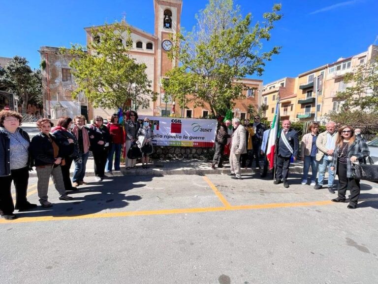Termini Imerese, 25 Aprile: sit-in di Anpi, Cgil e Auser per la promozione di una politica di pace
