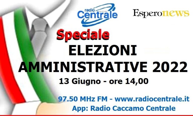 Amministrative 2022. Esperonews – Radio Centrale: domani diretta dalle ore 14 per seguire i risultati elettorali dei paesi del Comprensorio