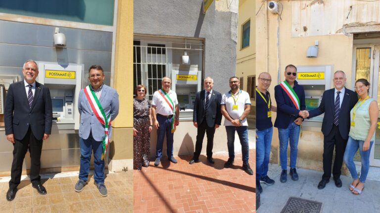 Inaugurati i nuovi ATM Postamat a Montemaggiore Belsito, Caccamo e Vicari