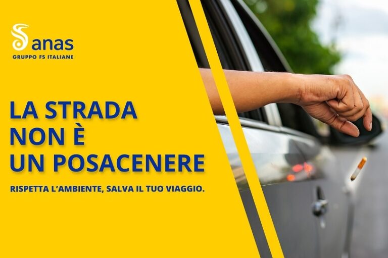 Rischio incendi: al via la campagna di Anas “La strada non è un posacenere. Rispetta l’ambiente, salva il tuo viaggio”