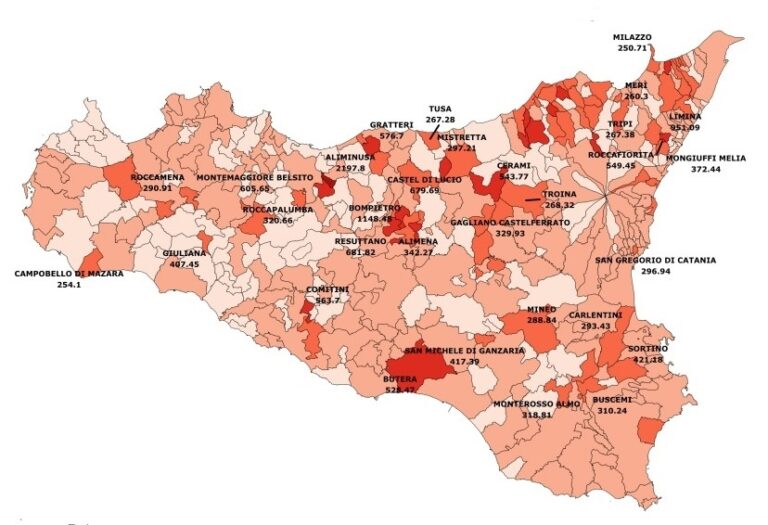 Covid: bollettino settimanale, in Sicilia contagi e ospedalizzazioni ancora in calo