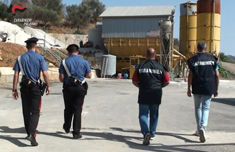Carabinieri sequestrano impianto di calcestruzzi per illeciti ambientali: Procura di Termini Imerese denuncia titolare dello stabilimento