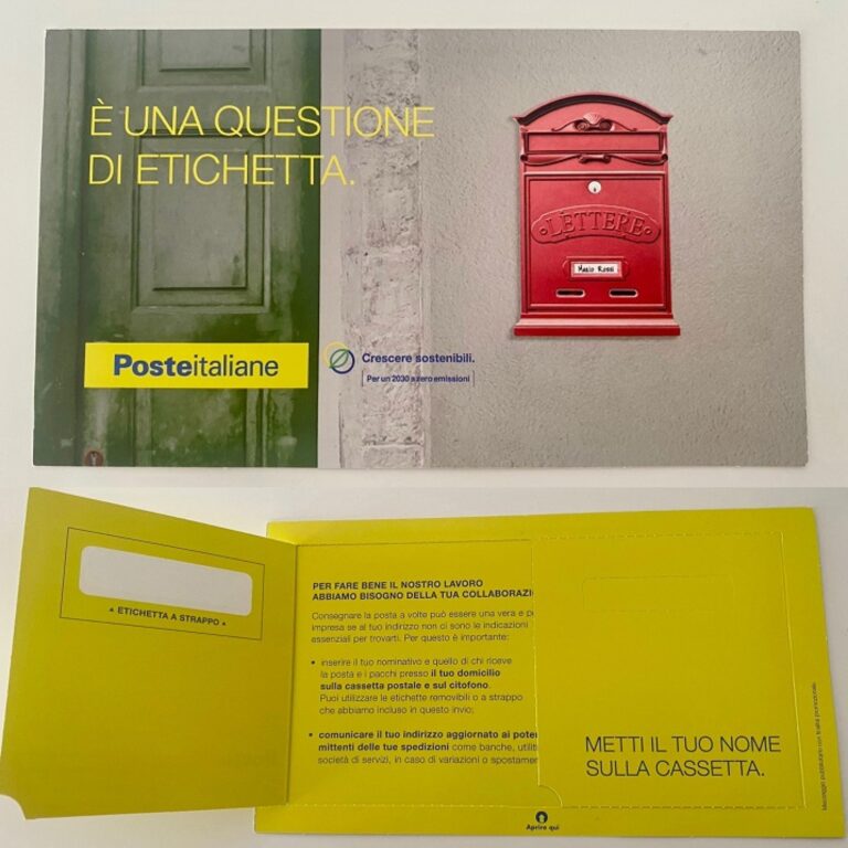 Arriva anche in provincia di Palermo l’iniziativa di Poste Italiane “Etichetta la cassetta”
